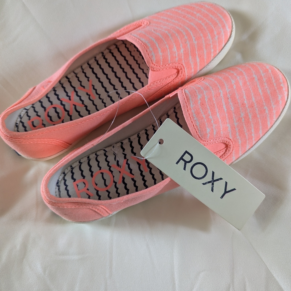 Roxy Pink and White Women's Sneakers